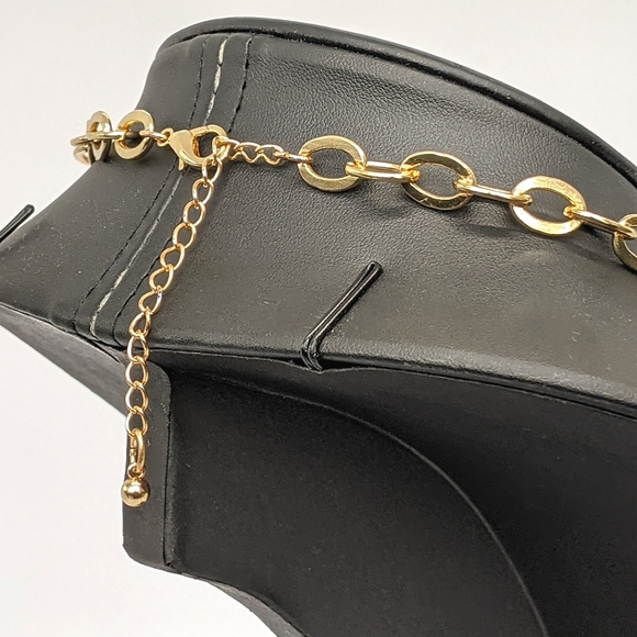 ♠️+ Chunky Enamel Rhinestone Snake Pattern Chain - Picture 4 of 6